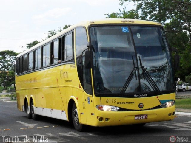 Viação Itapemirim 8115 na cidade de Teresina, Piauí, Brasil, por Tarcilo da Matta. Número da foto: #337599.