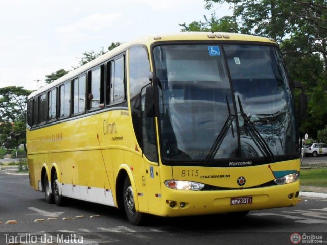 Viação Itapemirim 8115 na cidade de Teresina, Piauí, Brasil, por Tarcilo da Matta. ID da foto: 337599.