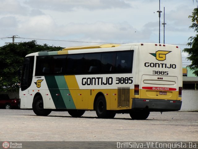 Empresa Gontijo de Transportes 3885 na cidade de Vitória da Conquista, Bahia, Brasil, por Drill Silva. Número da foto: #338400.