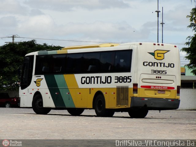 Empresa Gontijo de Transportes 3885 na cidade de Vitória da Conquista, Bahia, Brasil, por Drill Silva. ID da foto: 338400.