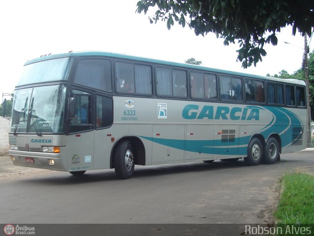 Viação Garcia 6333 na cidade de Paranavaí, Paraná, Brasil, por Robson Alves. ID da foto: 338037.