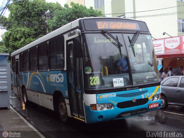 TRANSA - Transa Transporte Coletivo RJ 164.003 na cidade de Três Rios, Rio de Janeiro, Brasil, por David Freitas. Número da foto: #338827.