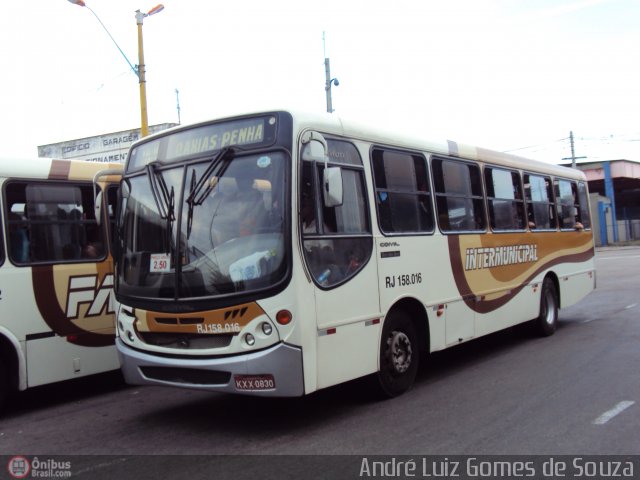 Viação Intermunicipal RJ 158.016 na cidade de Duque de Caxias, Rio de Janeiro, Brasil, por André Luiz Gomes de Souza. ID da foto: 339389.