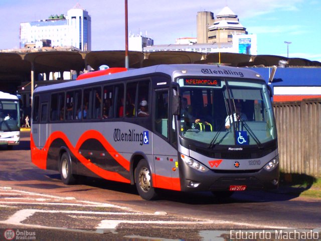 Wendling Transportes Coletivos 12010 na cidade de Porto Alegre, Rio Grande do Sul, Brasil, por Eduardo Machado. ID da foto: 338858.