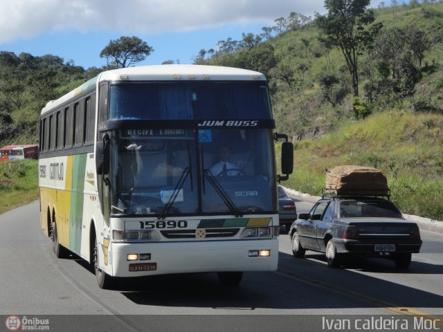Empresa Gontijo de Transportes 15890 na cidade de Caeté, Minas Gerais, Brasil, por Ivan Caldeira Moc. Número da foto: #340113.