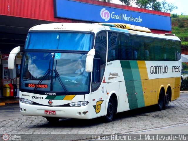 Empresa Gontijo de Transportes 17230 na cidade de João Monlevade, Minas Gerais, Brasil, por Lucas  Ribeiro. Número da foto: #340027.