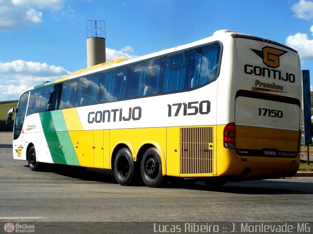 Empresa Gontijo de Transportes 17150 na cidade de João Monlevade, Minas Gerais, Brasil, por Lucas  Ribeiro. Número da foto: #340017.