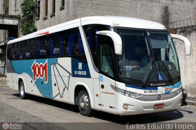 Auto Viação 1001 RJ 108.235 na cidade de Rio de Janeiro, Rio de Janeiro, Brasil, por Carlos Eduardo Lopes. Número da foto: #341598.