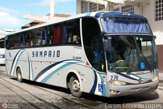 Viação Sampaio 270 na cidade de Rio de Janeiro, Rio de Janeiro, Brasil, por Carlos Eduardo Lopes. ID da foto: 341716.