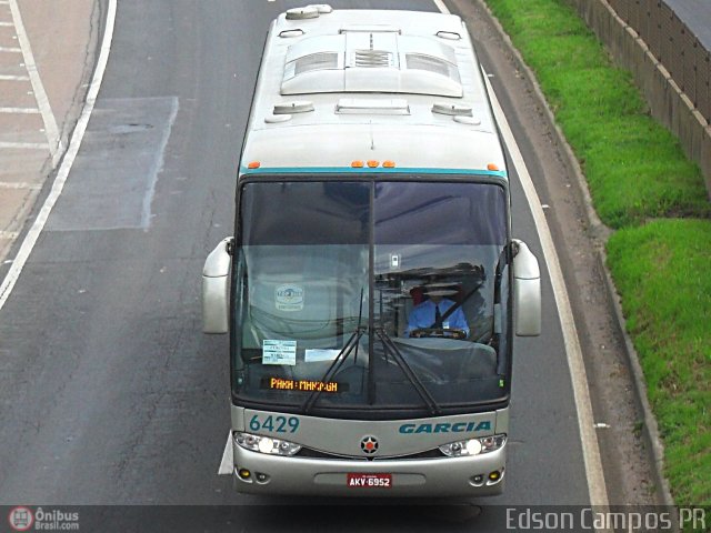 Viação Garcia 6429 na cidade de Ponta Grossa, Paraná, Brasil, por Edson Campos. Número da foto: #341026.