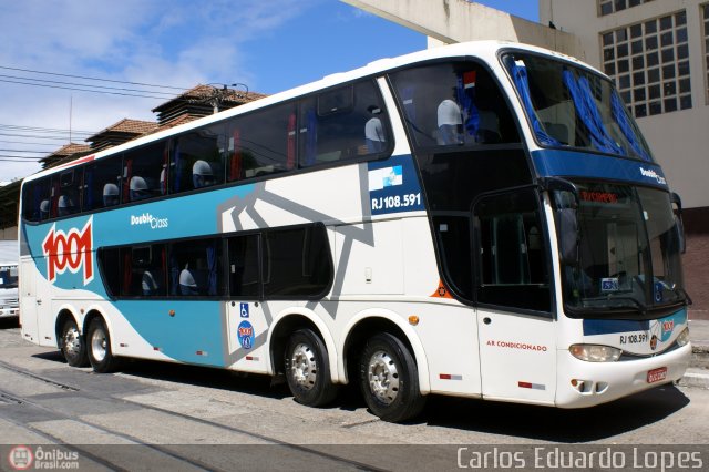Auto Viação 1001 RJ 108.591 na cidade de Rio de Janeiro, Rio de Janeiro, Brasil, por Carlos Eduardo Lopes. Número da foto: #341628.