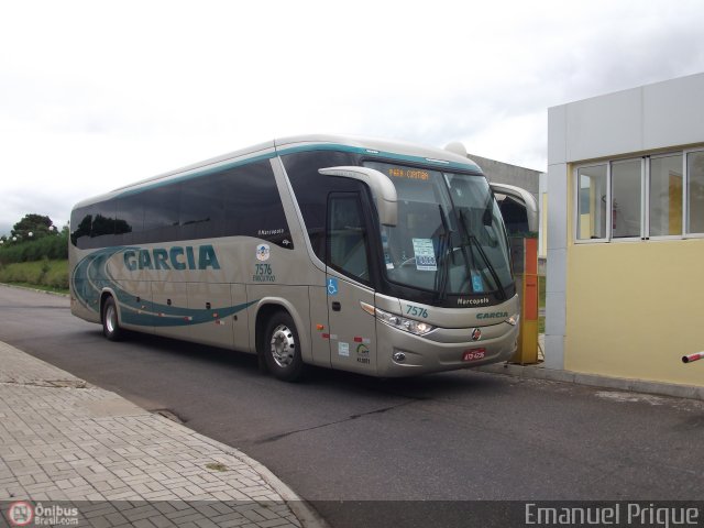 Viação Garcia 7576  na cidade de Ponta Grossa, Paraná, Brasil, por Emanuel Prique. Número da foto: #340870.