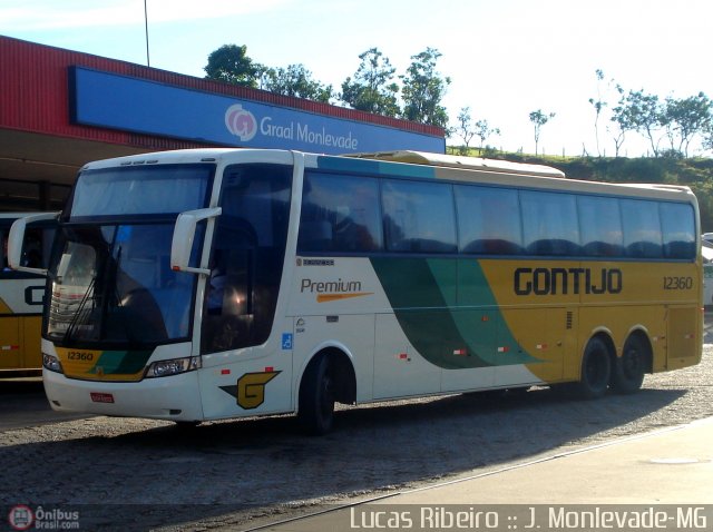 Empresa Gontijo de Transportes 12360 na cidade de João Monlevade, Minas Gerais, Brasil, por Lucas  Ribeiro. Número da foto: #365335.