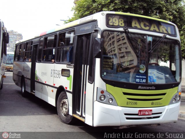 Viação Madureira Candelária B75596 na cidade de Rio de Janeiro, Rio de Janeiro, Brasil, por André Luiz Gomes de Souza. Número da foto: #376034.