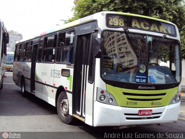 Viação Madureira Candelária B75596 na cidade de Rio de Janeiro, Rio de Janeiro, Brasil, por André Luiz Gomes de Souza. ID da foto: 376034.