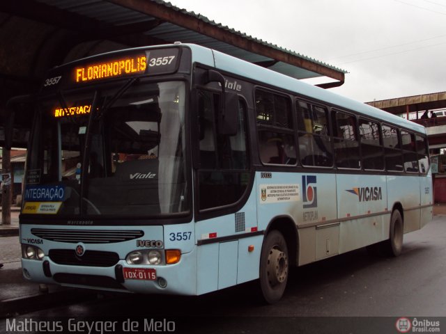 VICASA - Viação Canoense S.A. 3557 na cidade de Canoas, Rio Grande do Sul, Brasil, por Matheus  Geyger de Melo. ID da foto: 376279.