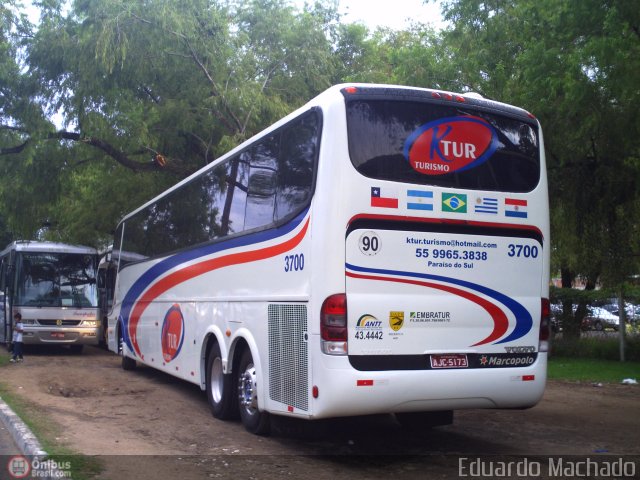 KTur Turismo 3700 na cidade de Porto Alegre, Rio Grande do Sul, Brasil, por Eduardo Machado. ID da foto: 377527.