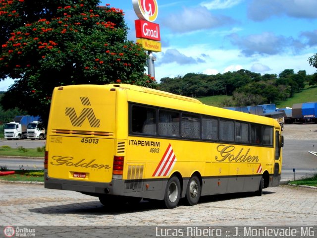 Viação Itapemirim 45013 na cidade de João Monlevade, Minas Gerais, Brasil, por Lucas  Ribeiro. Número da foto: #379192.