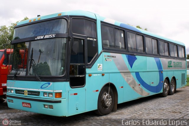 AGL Transportes 803 na cidade de Montes Claros, Minas Gerais, Brasil, por Carlos Eduardo Lopes. ID da foto: 379012.