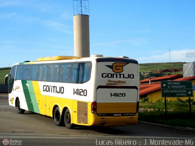 Empresa Gontijo de Transportes 14120 na cidade de João Monlevade, Minas Gerais, Brasil, por Lucas  Ribeiro. Número da foto: #380072.