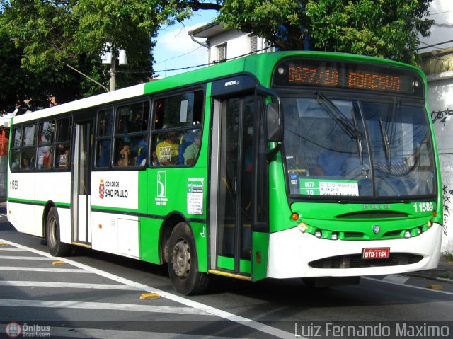 Viação Santa Brígida 1 1589 na cidade de São Paulo, São Paulo, Brasil, por Luiz Fernando Maximo. Número da foto: #380607.