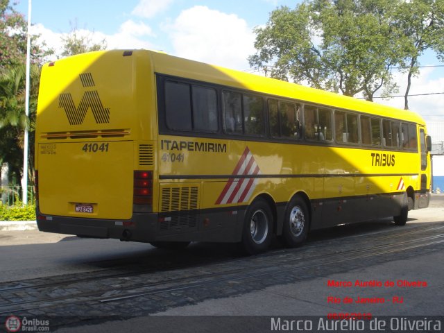 Viação Itapemirim 41041 na cidade de Rio de Janeiro, Rio de Janeiro, Brasil, por Marco Aurélio de Oliveira. Número da foto: #380658.