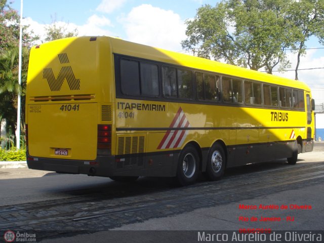 Viação Itapemirim 41041 na cidade de Rio de Janeiro, Rio de Janeiro, Brasil, por Marco Aurélio de Oliveira. ID da foto: 380658.