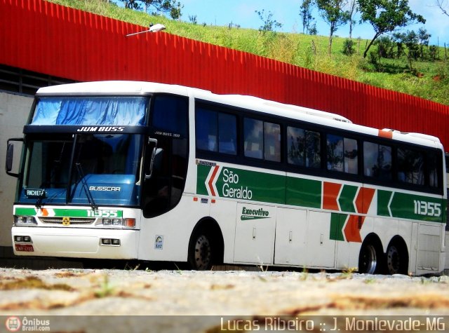 Cia. São Geraldo de Viação 11355 na cidade de João Monlevade, Minas Gerais, Brasil, por Lucas  Ribeiro. ID da foto: 380094.