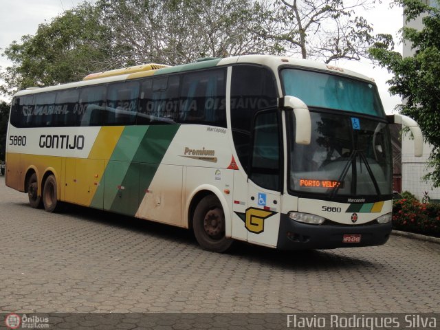 Empresa Gontijo de Transportes 5880 na cidade de Ji-Paraná, Rondônia, Brasil, por Flavio Rodrigues Silva. ID da foto: 381894.