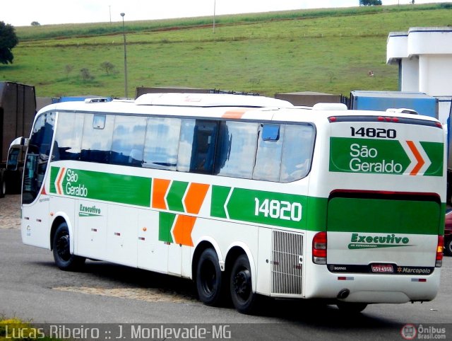 Cia. São Geraldo de Viação 14820 na cidade de João Monlevade, Minas Gerais, Brasil, por Lucas  Ribeiro. Número da foto: #382488.