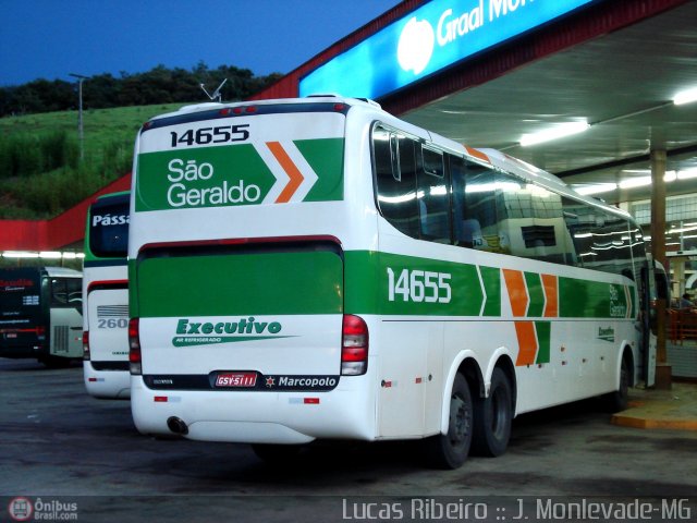 Cia. São Geraldo de Viação 14655 na cidade de João Monlevade, Minas Gerais, Brasil, por Lucas  Ribeiro. Número da foto: #382480.