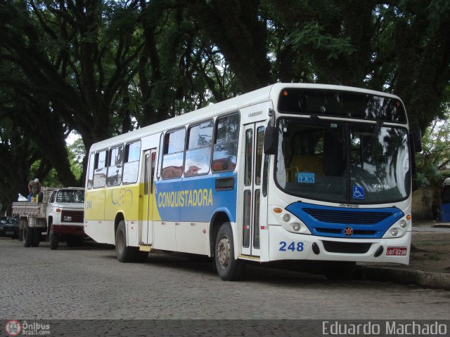 Viação Nossa Senhora Conquistadora 248 na cidade de Pelotas, Rio Grande do Sul, Brasil, por Eduardo Machado. Número da foto: #384279.