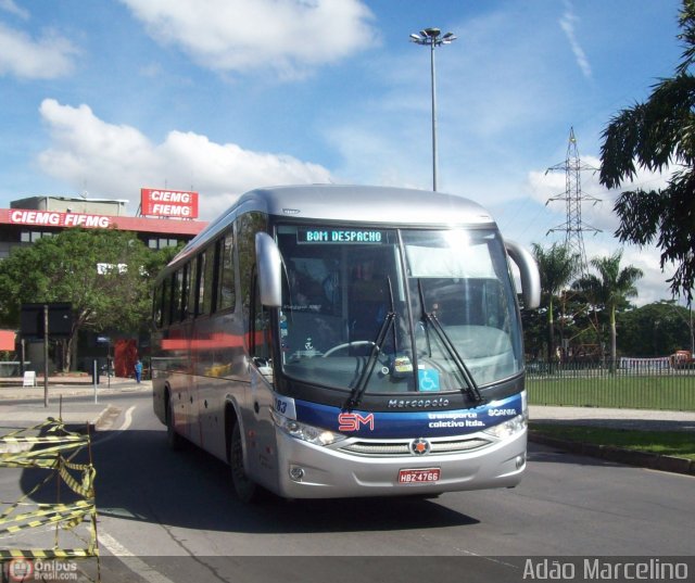 Transporte Coletivo Santa Maria 283 na cidade de Contagem, Minas Gerais, Brasil, por Adão Raimundo Marcelino. ID da foto: 384433.