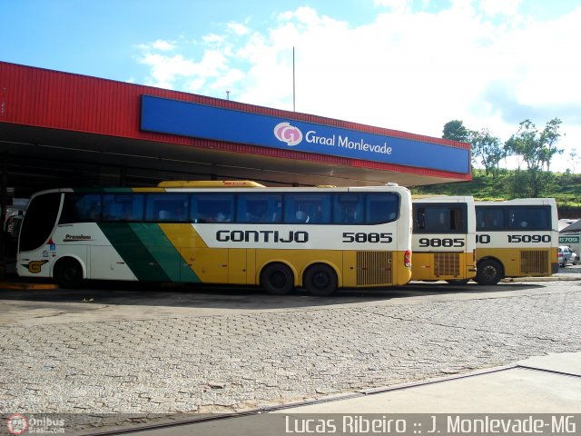 Empresa Gontijo de Transportes 5885 na cidade de João Monlevade, Minas Gerais, Brasil, por Lucas  Ribeiro. ID da foto: 384110.