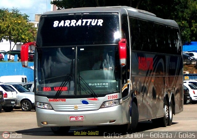 Barrattur - Transportes e Turismo 21000 na cidade de Goiânia, Goiás, Brasil, por Carlos Júnior. ID da foto: 383646.