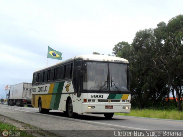 Empresa Gontijo de Transportes 9900 na cidade de Vitória da Conquista, Bahia, Brasil, por Cleber Bus. ID da foto: 384471.