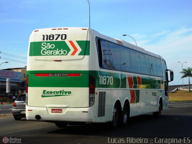 Cia. São Geraldo de Viação 11870 na cidade de Serra, Espírito Santo, Brasil, por Lucas  Ribeiro. Número da foto: #384039.