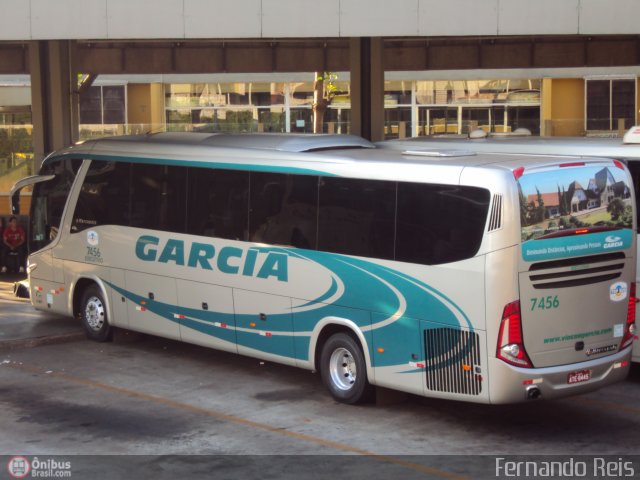 Viação Garcia 7456 na cidade de Ribeirão Preto, São Paulo, Brasil, por Fernando Reis. Número da foto: #383854.