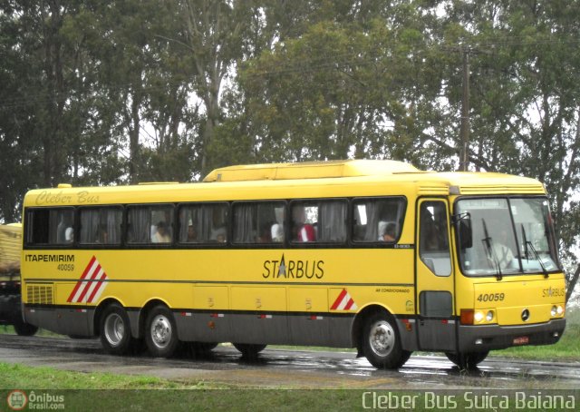 Viação Itapemirim 40059 na cidade de Vitória da Conquista, Bahia, Brasil, por Cleber Bus. ID da foto: 385268.