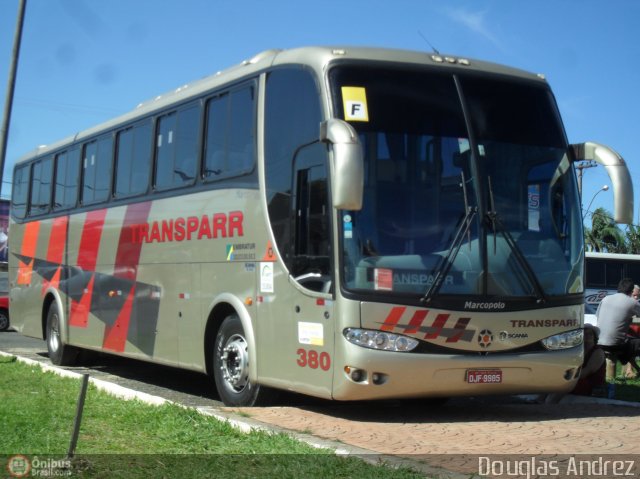 Transparr Transportadora Turística 380 na cidade de Trindade, Goiás, Brasil, por Douglas Andrez. ID da foto: 385053.