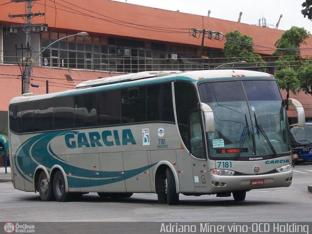Viação Garcia 7181 na cidade de Rio de Janeiro, Rio de Janeiro, Brasil, por Adriano Minervino. Número da foto: #385217.