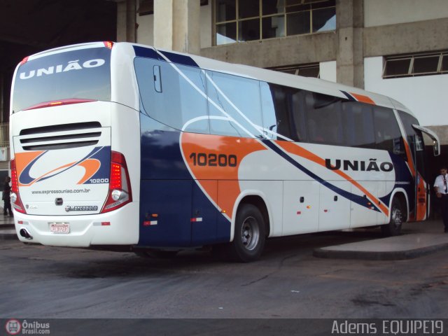 Expresso União 10200 na cidade de Montes Claros, Minas Gerais, Brasil, por Adems  Equipe 19. Número da foto: #384723.