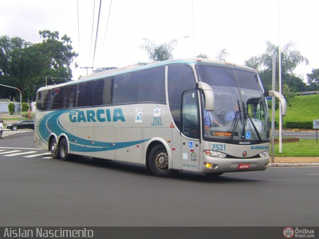 Viação Garcia 7521 na cidade de São José do Rio Preto, São Paulo, Brasil, por Aislan Nascimento. Número da foto: #384793.