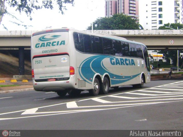 Viação Garcia 7521 na cidade de São José do Rio Preto, São Paulo, Brasil, por Aislan Nascimento. ID da foto: 384796.