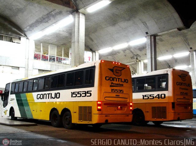 Empresa Gontijo de Transportes 15535 na cidade de Montes Claros, Minas Gerais, Brasil, por Sérgio Augusto Braga Canuto. ID da foto: 386470.