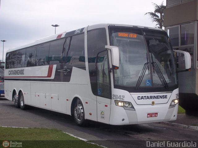 Auto Viação Catarinense 2842 na cidade de Florianópolis, Santa Catarina, Brasil, por Daniel Guardiola. ID da foto: 366870.