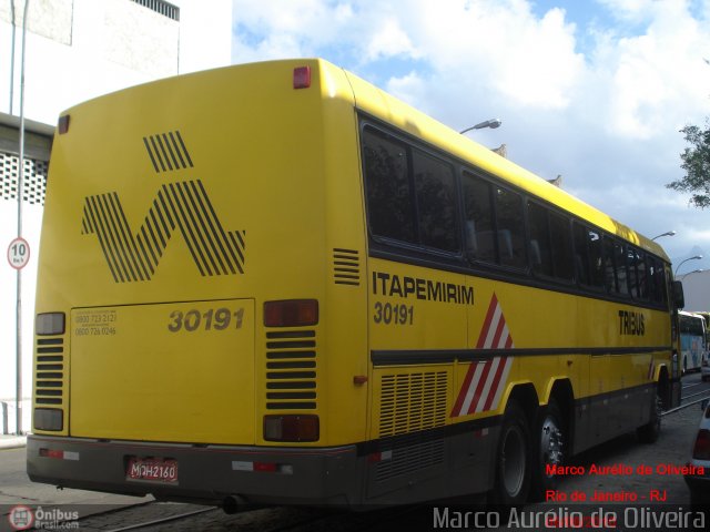 Viação Itapemirim 30191 na cidade de Rio de Janeiro, Rio de Janeiro, Brasil, por Marco Aurélio de Oliveira. ID da foto: 366415.