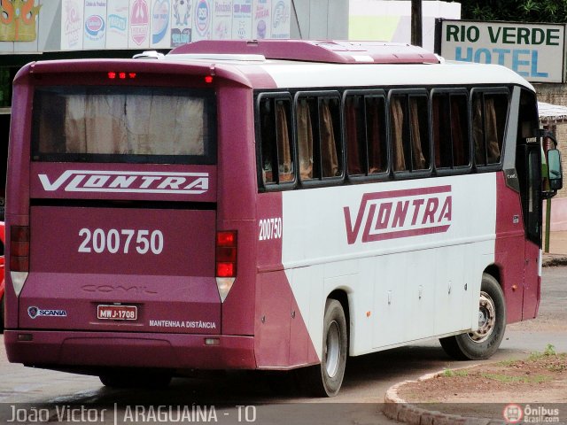 Viação Lontra 200750 na cidade de Araguaína, Tocantins, Brasil, por João Victor. Número da foto: #366918.