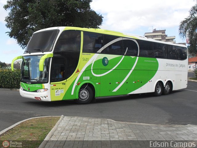 Expresso Princesa dos Campos 5401 na cidade de Ponta Grossa, Paraná, Brasil, por Edson Campos. Número da foto: #366958.