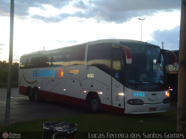 Empresa Reunidas Paulista de Transportes 45312 na cidade de Palmas, Tocantins, Brasil, por Lucas Ferreira dos Santos Gomes. ID da foto: 387154.